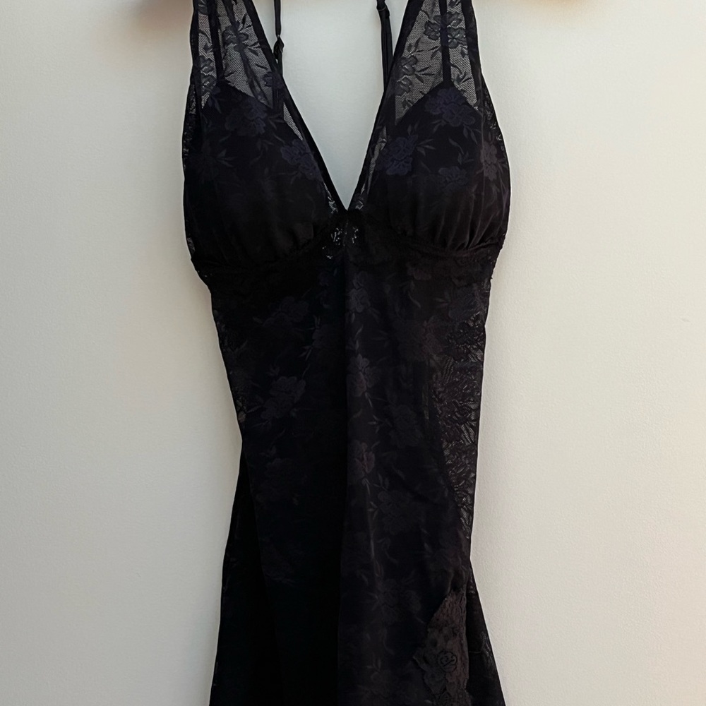 Black sheer lingerie